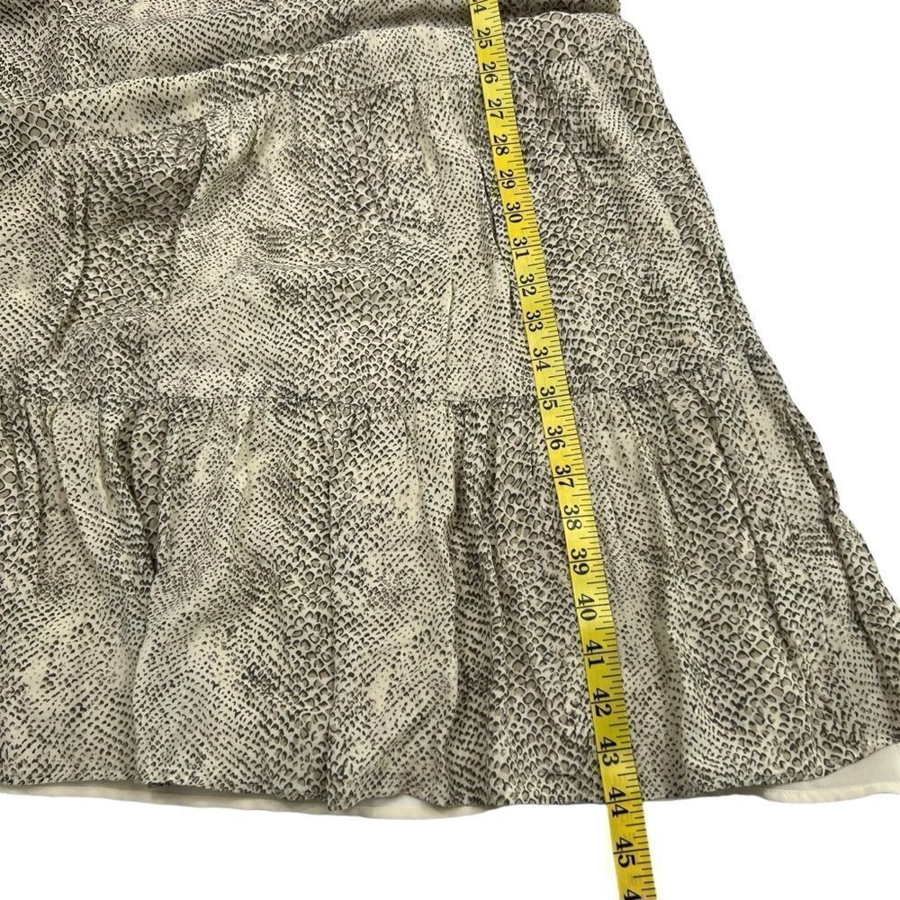 Rails Adora Snake Print Cream Tiered Midi Dress S… - image 7